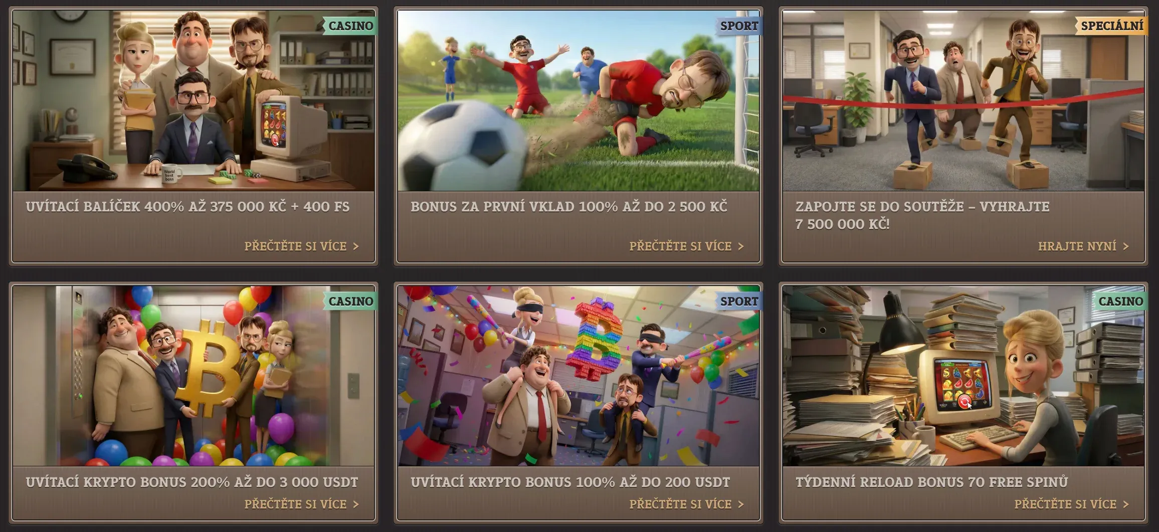 Různé propagační akce ve Spinboss casino